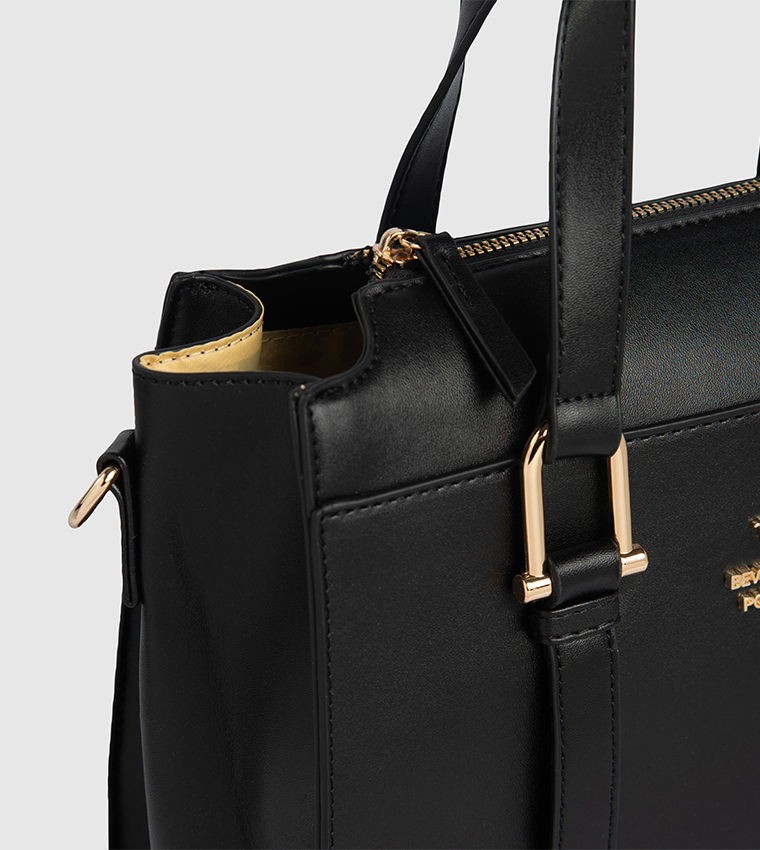 Textured Satchel Bag