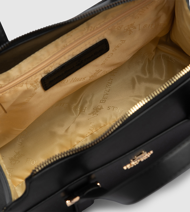 Textured Satchel Bag