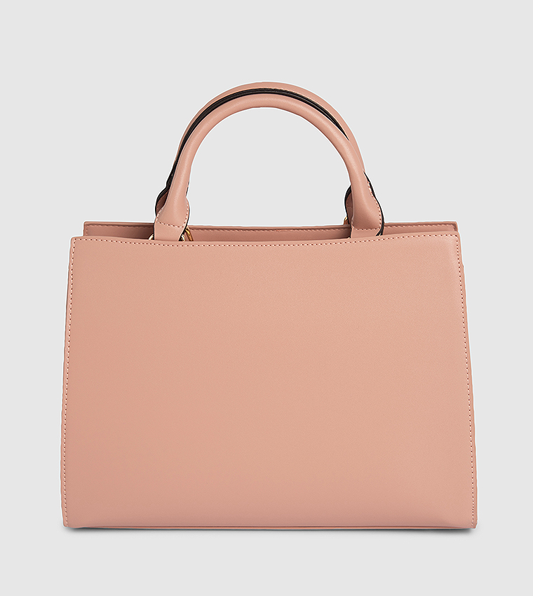 Textured Satchel Bag