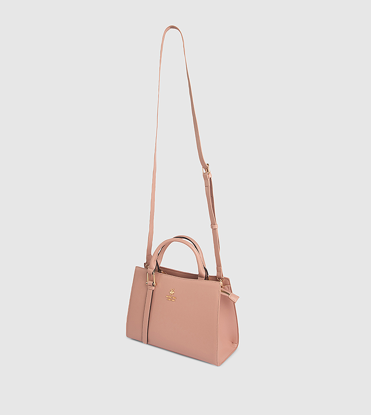 Textured Satchel Bag