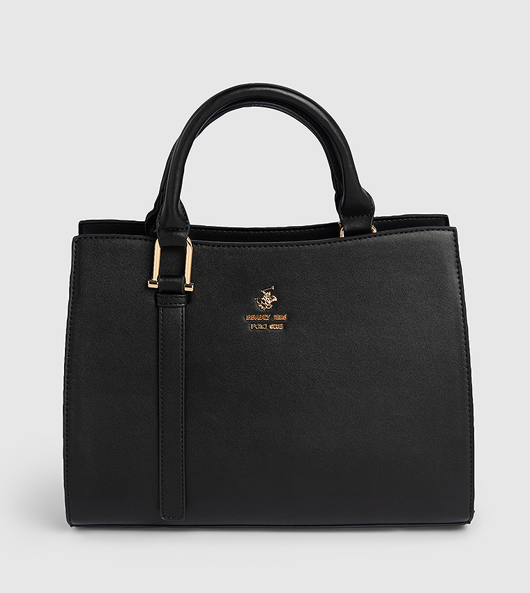 Textured Satchel Bag