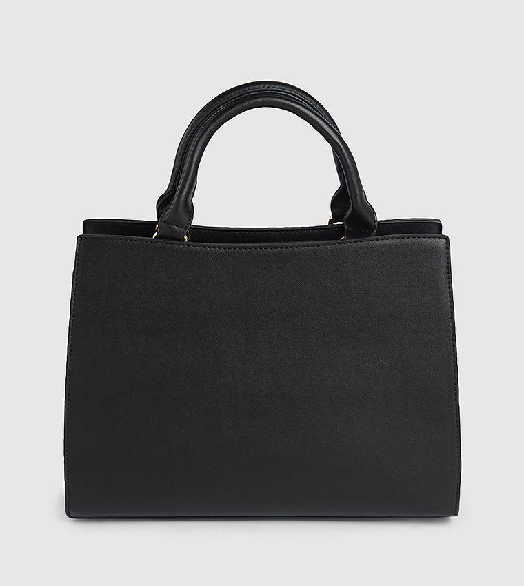 Textured Satchel Bag