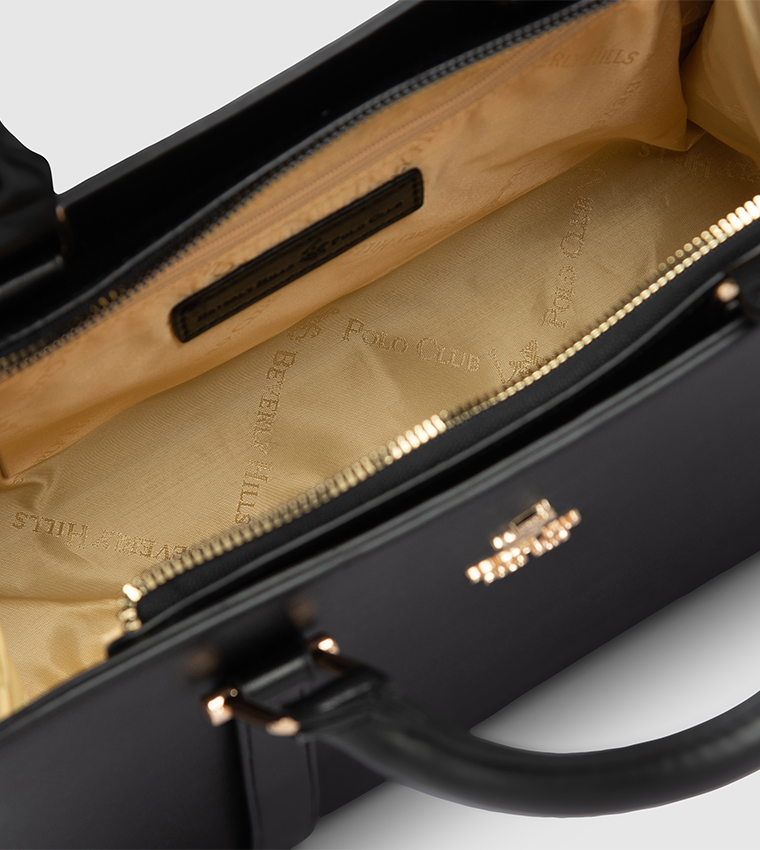 Textured Satchel Bag