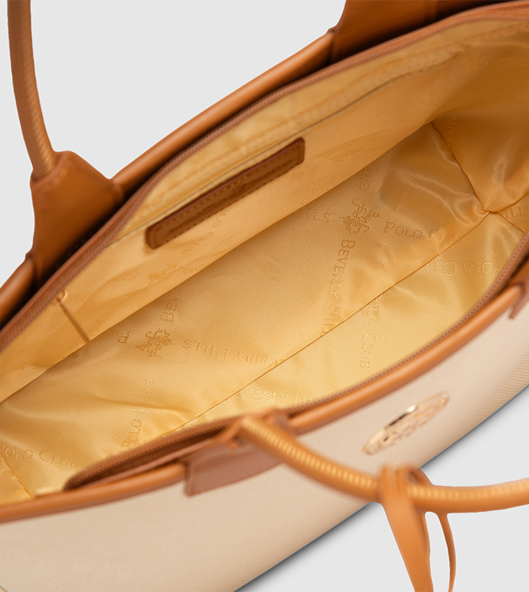 Contrast Trim Tote Bag