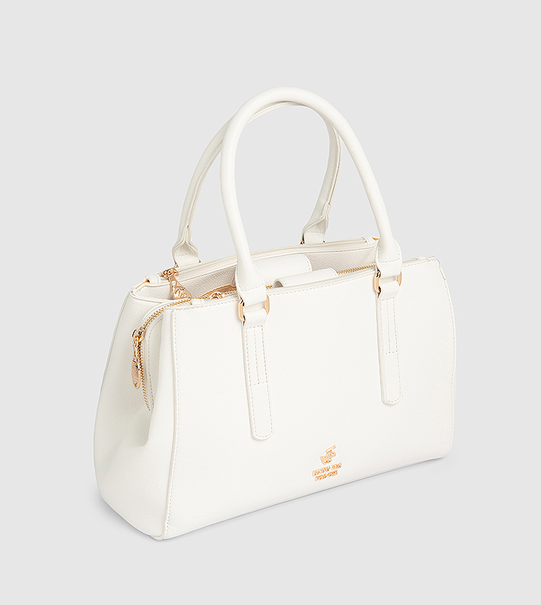 Logo Detail Satchel Bag