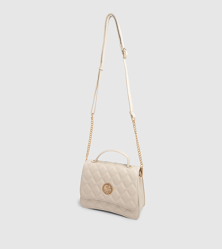Quilted Flap Top Handle Bag