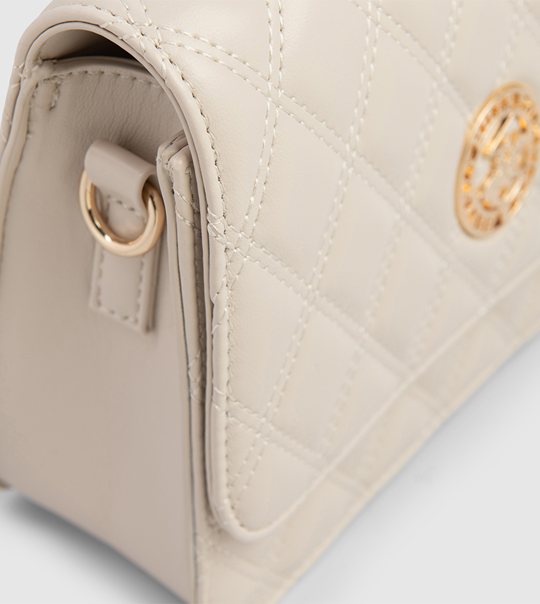 Quilted Flap Top Handle Bag