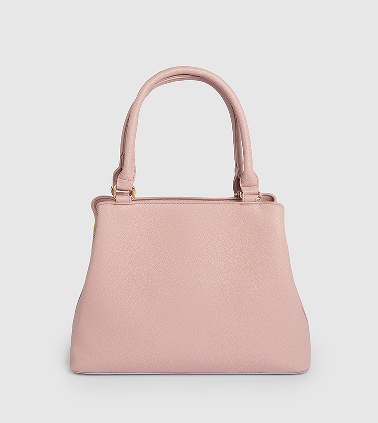 Textured Satchel Bag