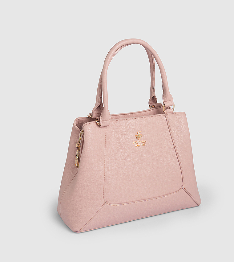 Textured Satchel Bag