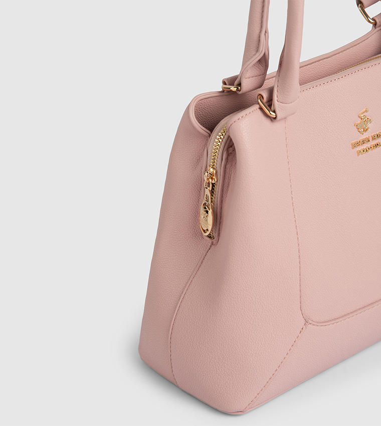 Textured Satchel Bag