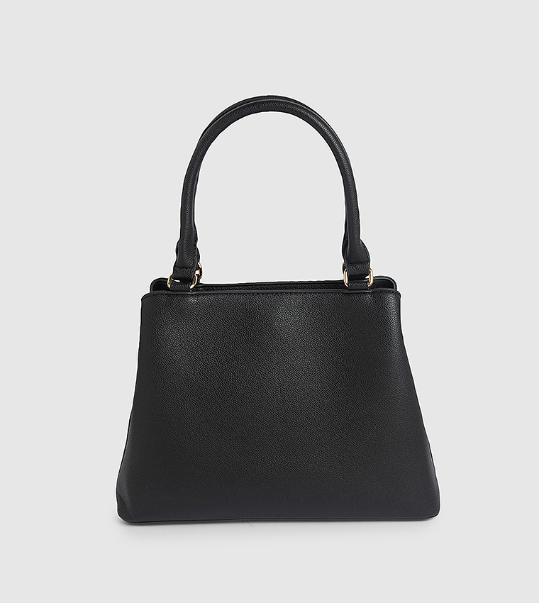 Textured Satchel Bag