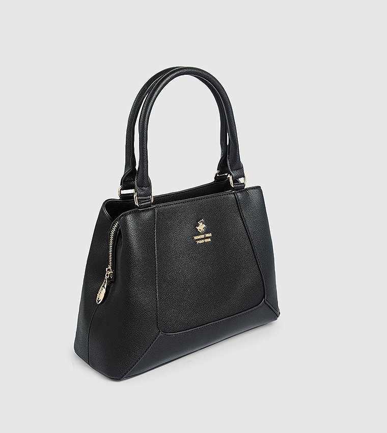 Textured Satchel Bag