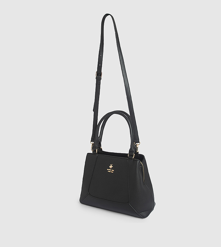 Textured Satchel Bag