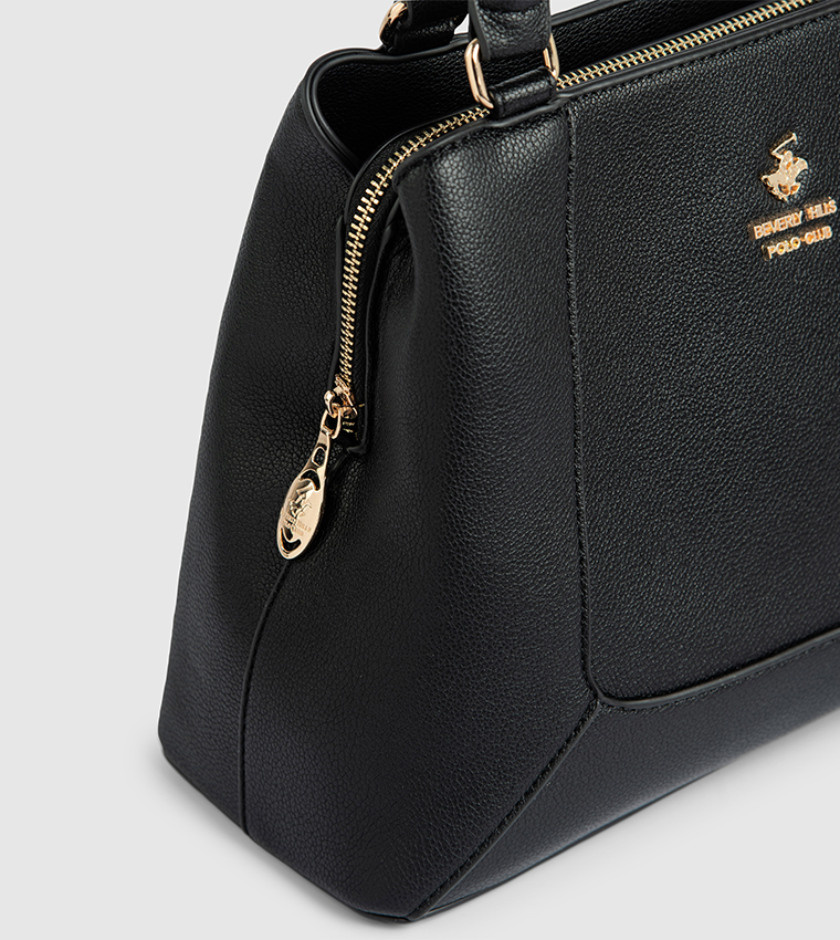 Textured Satchel Bag
