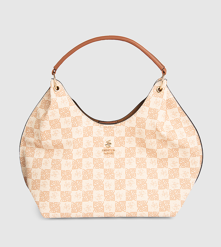 Monogram Patterned Shoulder Bag