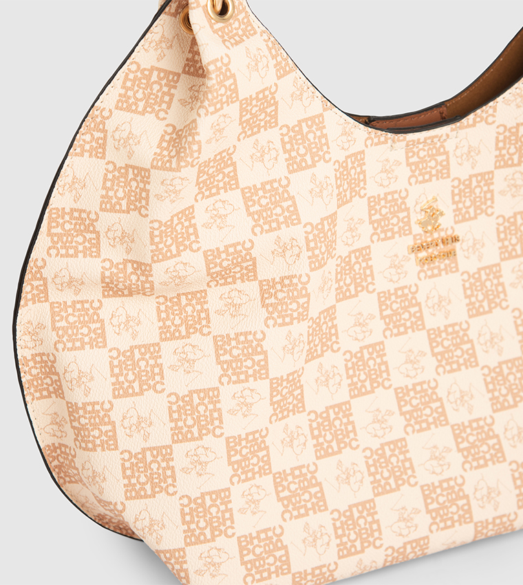 Monogram Patterned Shoulder Bag