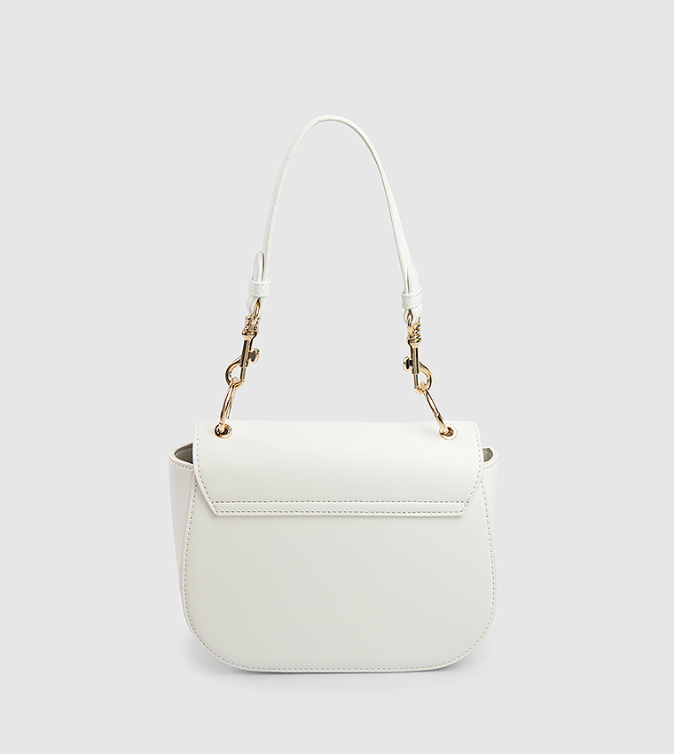 Logo Detail Flap Shoulder Bag