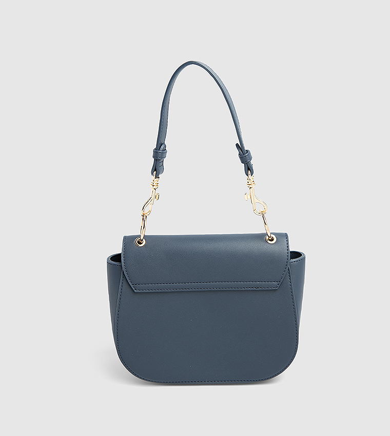 Logo Detail Flap Shoulder Bag
