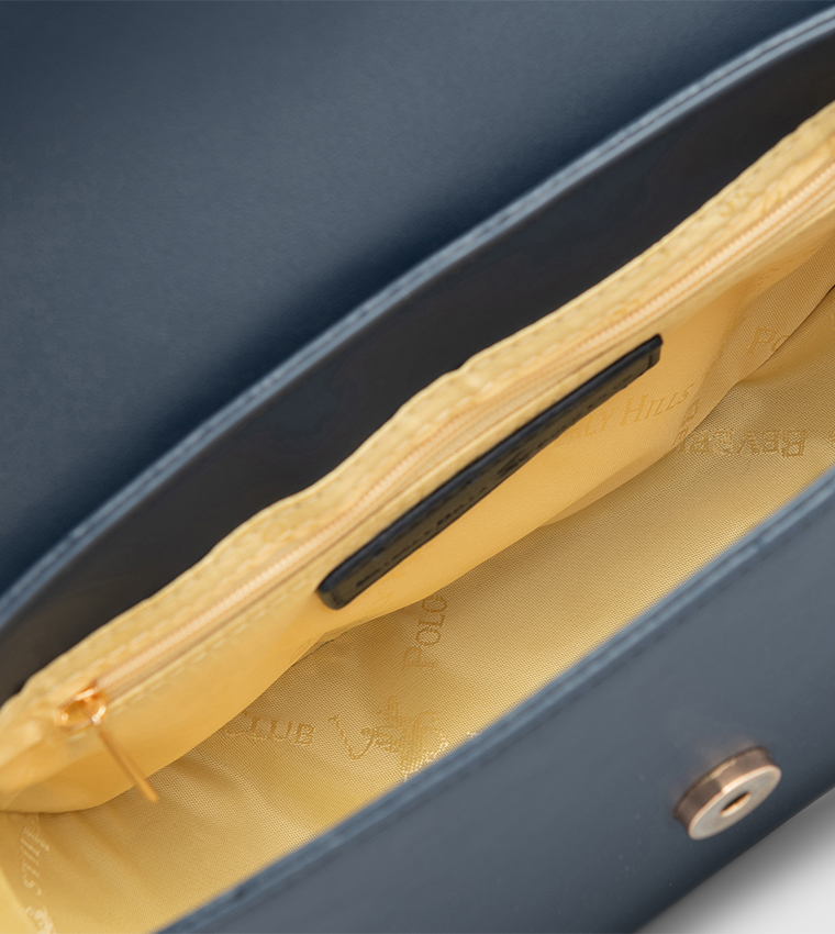 Logo Detail Flap Shoulder Bag