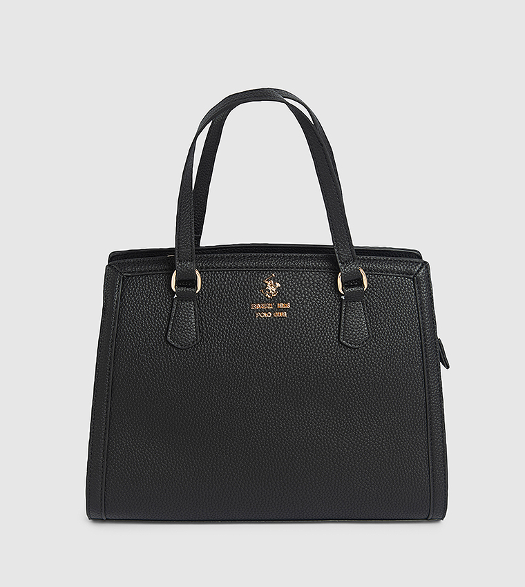 Textured Satchel Bag