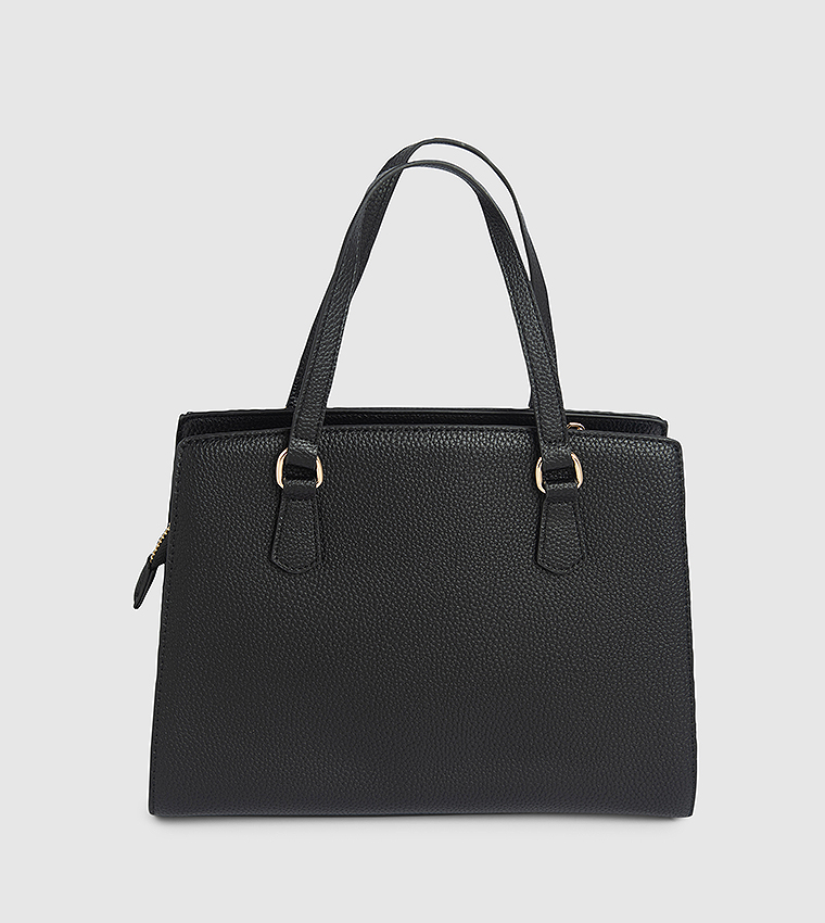 Textured Satchel Bag