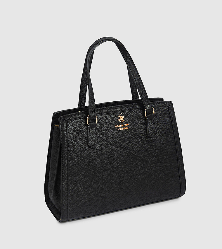 Textured Satchel Bag