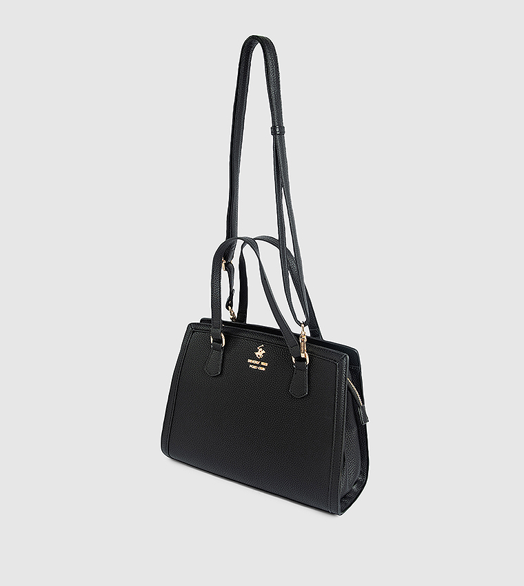 Textured Satchel Bag