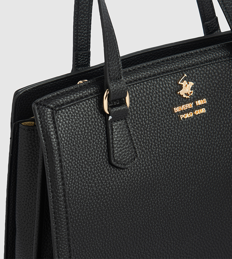 Textured Satchel Bag