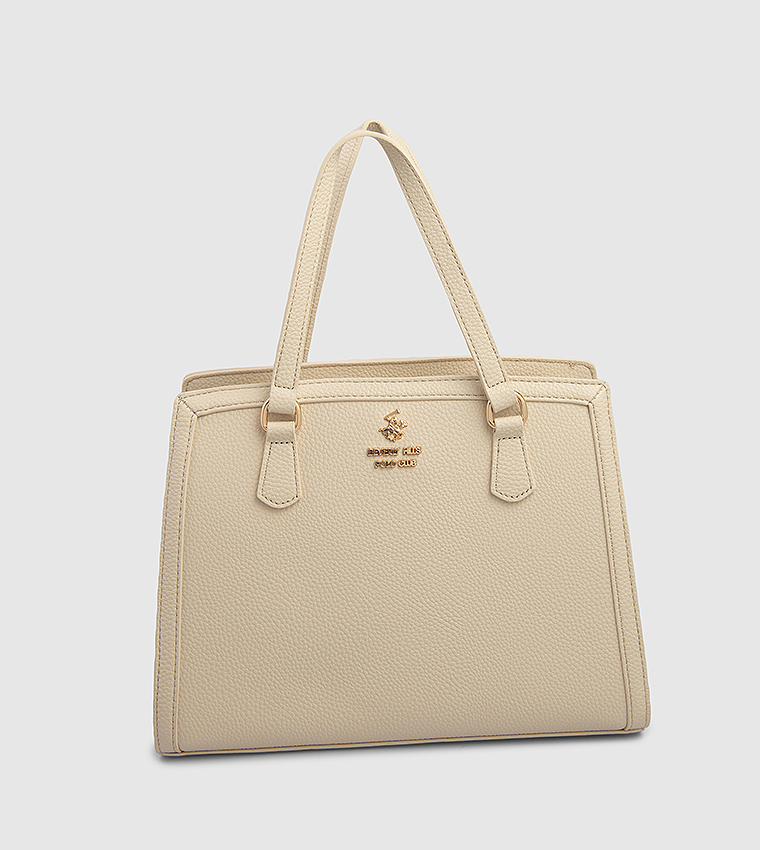 Textured Satchel Bag