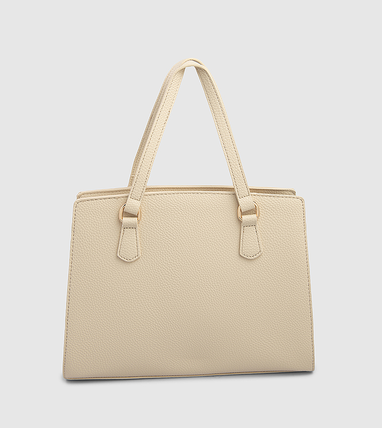 Textured Satchel Bag
