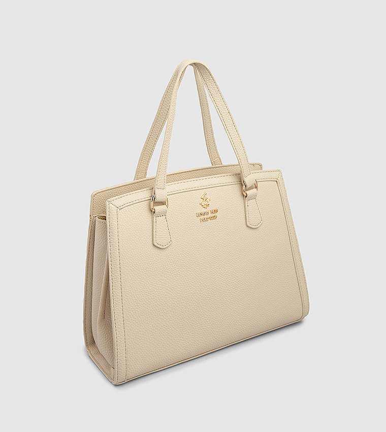 Textured Satchel Bag