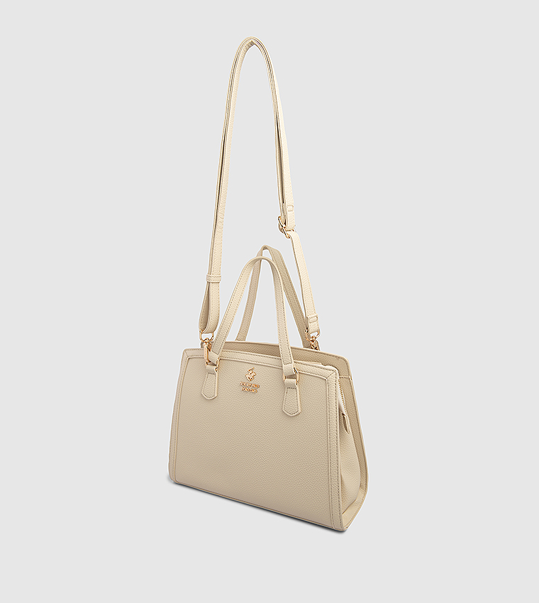 Textured Satchel Bag