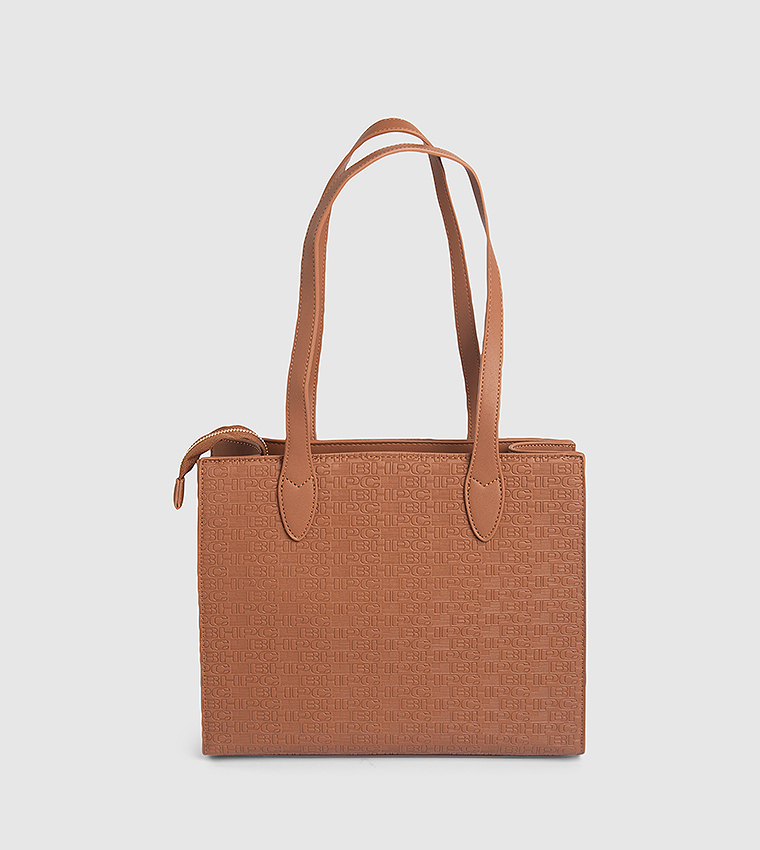 Logo Embroidered Shoulder Bag