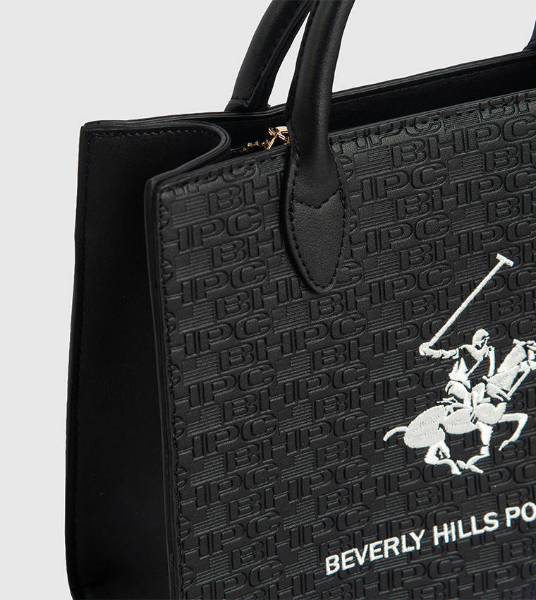 Logo Embroidered Mini Tote Bag