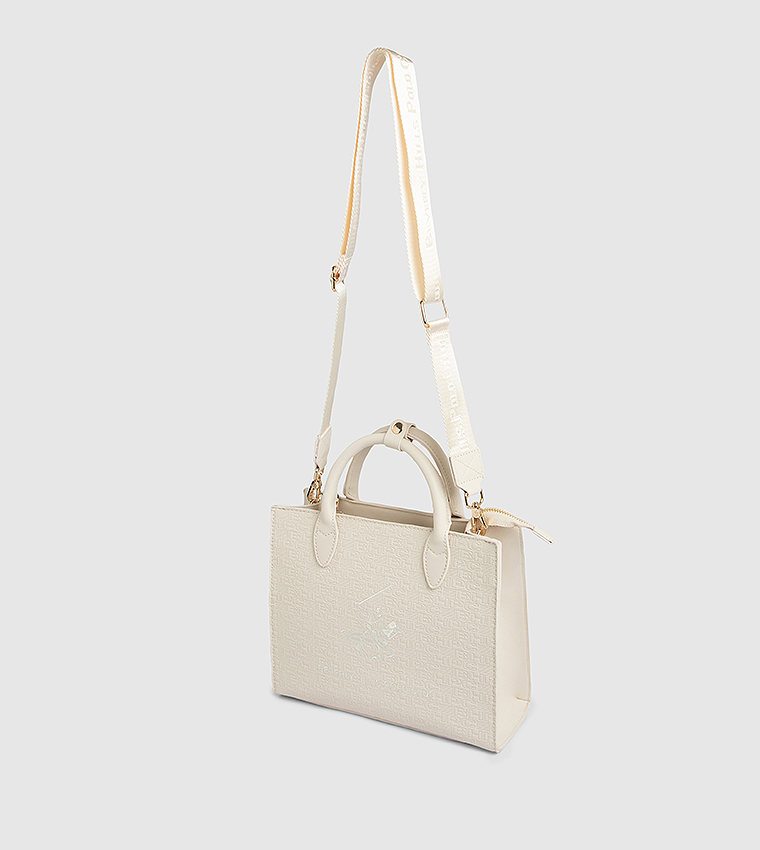 Logo Embroidered Mini Tote Bag