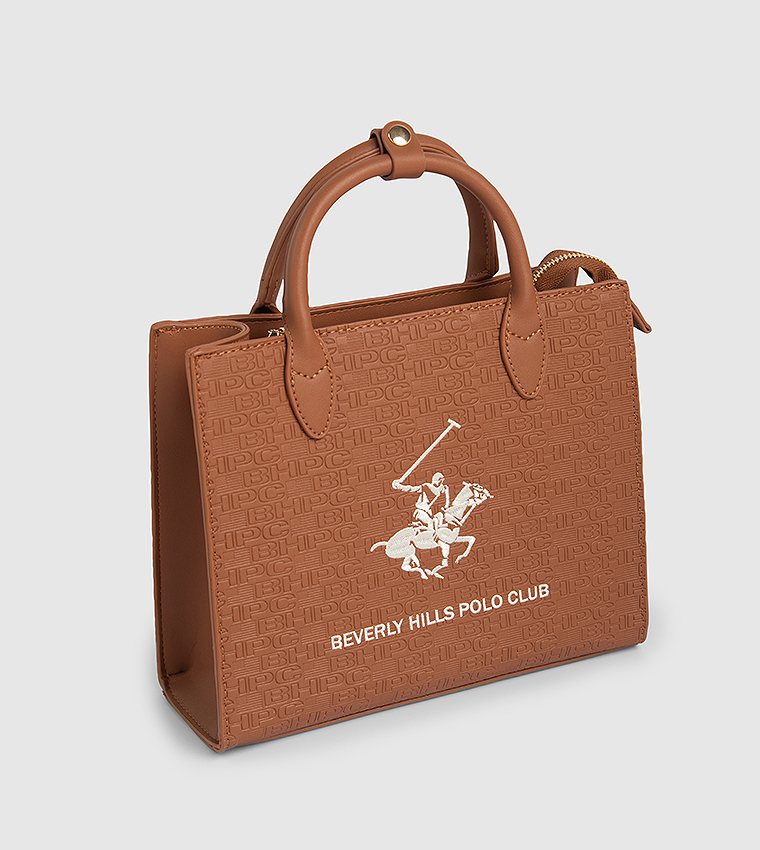Logo Embroidered Mini Tote Bag