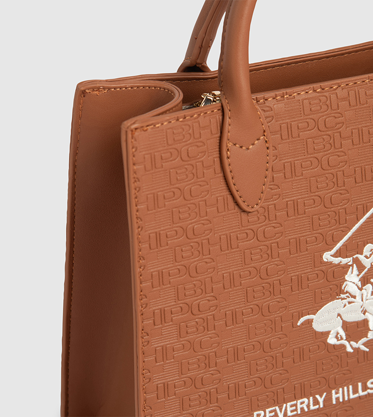 Logo Embroidered Mini Tote Bag