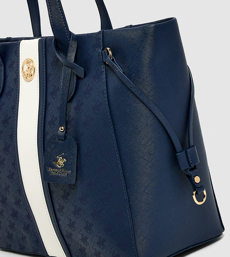 Logo Detail Zippered Shoulder Bag