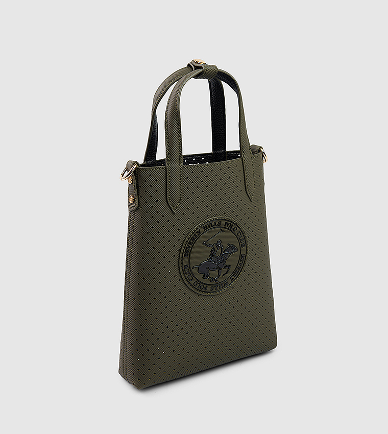 Logo Appliqued Mini Tote Bag