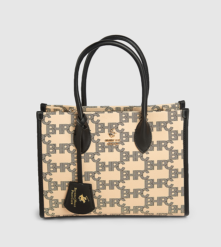 Monogram Patterned Tote Bag