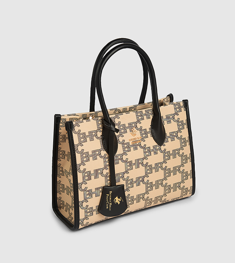 Monogram Patterned Tote Bag