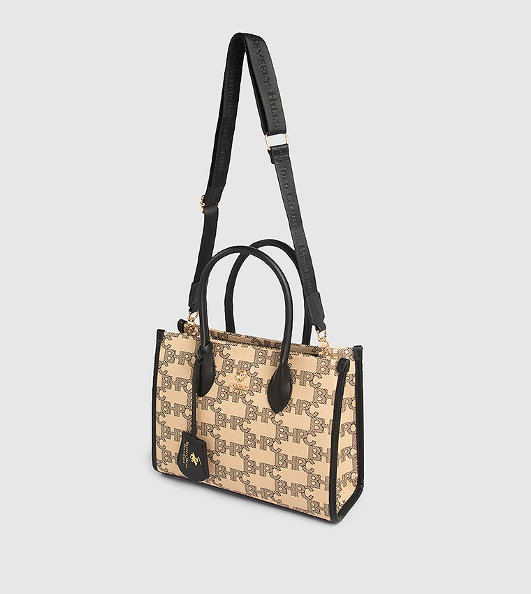 Monogram Patterned Tote Bag