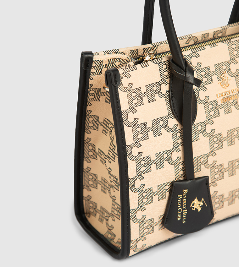 Monogram Patterned Tote Bag