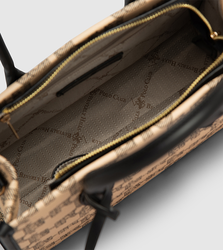 Monogram Patterned Tote Bag