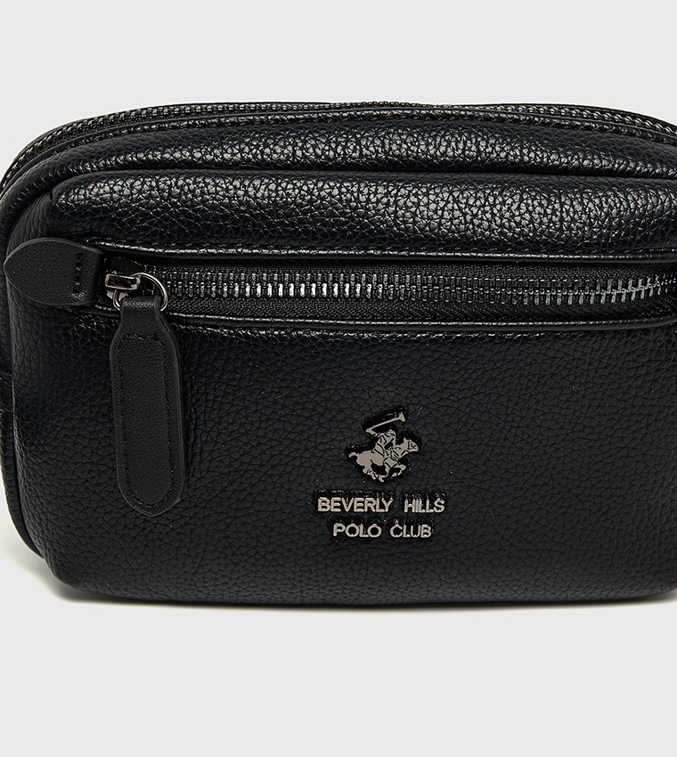 Textured Toiletry Bag with Wrist Strap