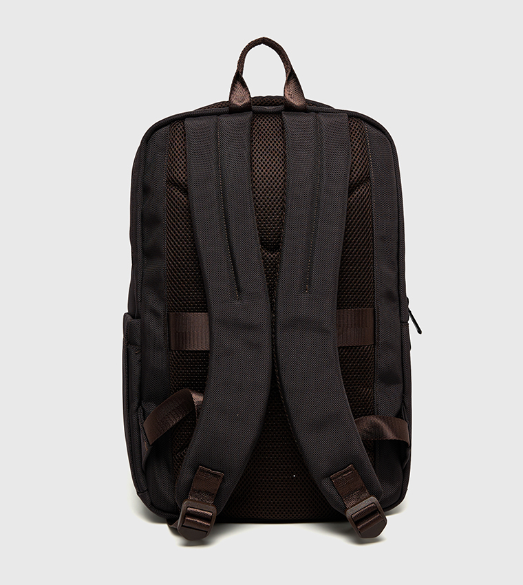 Logo Detail Front Pocket Backpack