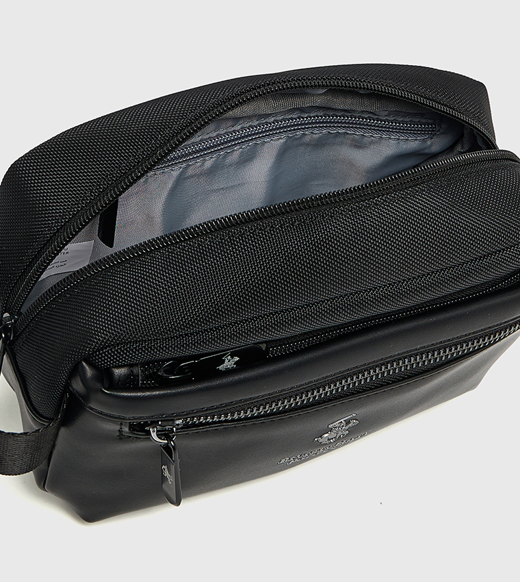 Textured Front Pocket Toiletry Bag