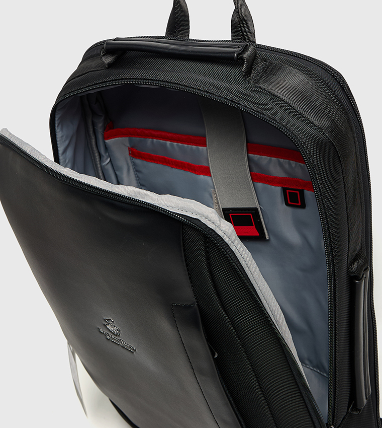 Logo Detail Zip-Closure Backpack