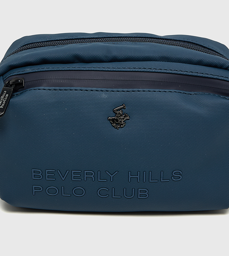 Logo Detail Toiletry Bag with Side Strap