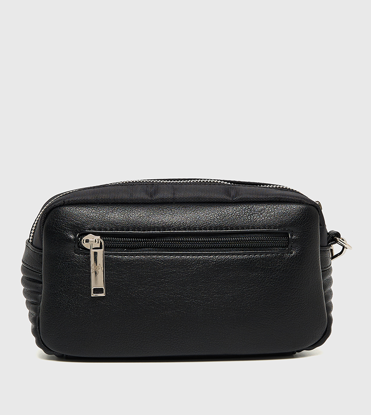 Logo Detail Toiletry Bag with Wrist Strap